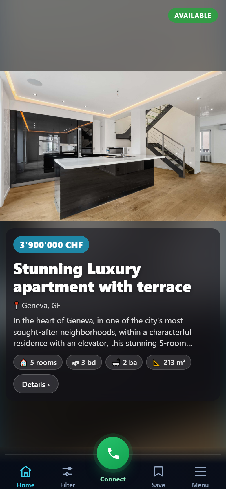 Listings feed